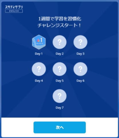 1週間で学習を習慣化チャレンジスタート